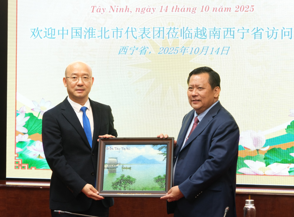 Delegation from Huaibei City People’s Government (China) visits Tay Ninh Province