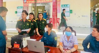 Bộ Chỉ huy Quân sự tỉnh Tây Ninh kiểm tra công tác khám sơ tuyển nghĩa vụ quân sự