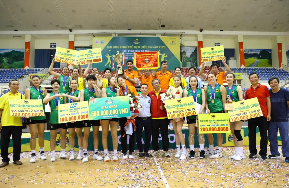 VTV Bình Điền Long An ngược dòng ngoạn mục, bảo vệ thành công chức vô địch quốc gia