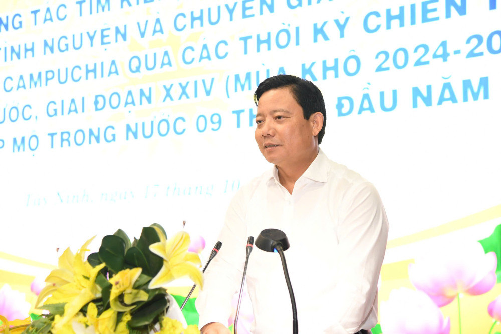 Tây Ninh: Sơ kết công tác tìm kiếm, quy tập hài cốt liệt sĩ quân tình nguyện và chuyên gia Việt Nam hy sinh tại Campuchia