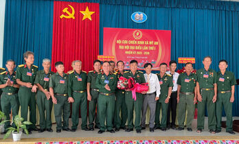 Ông Đoàn Minh Hùng giữ chức Chủ tịch Hội Cựu chiến binh xã Mỹ An