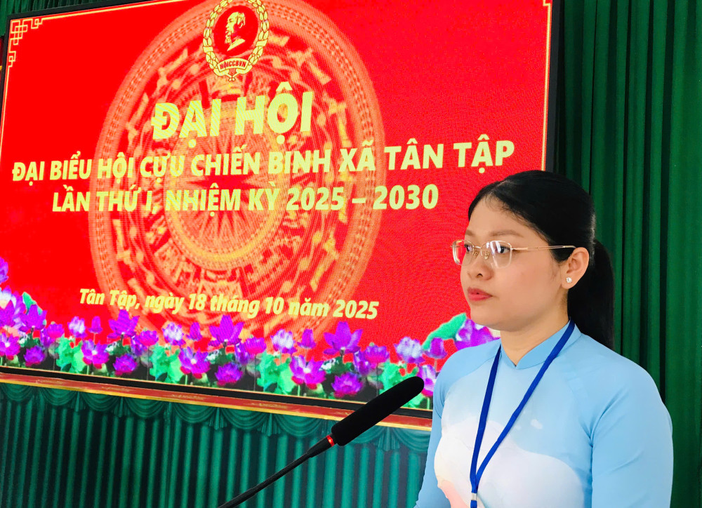 Ông Nguyễn Tấn Thành giữ chức Chủ tịch Hội Cựu chiến binh xã Tân Tập