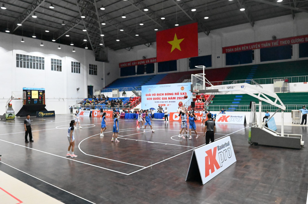 Giải bóng rổ U20 5 x 5 toàn quốc, năm 2025, tại Nhà thi đấu Thể thao tỉnh Tây Ninh
