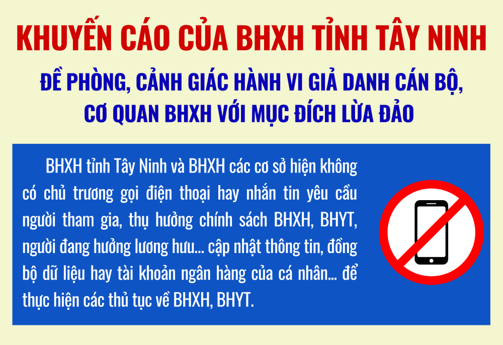 Cảnh báo giả danh cán bộ cơ quan bảo hiểm xã hội với mục đích lừa đảo