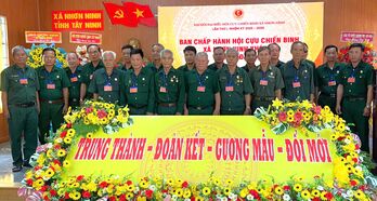 Ông Huỳnh Hồng Linh giữ chức Chủ tịch Hội Cựu chiến binh xã Nhơn Ninh