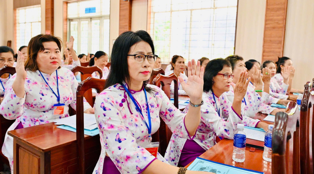 Bà Nguyễn Thị Bích Ngọc giữ chức Chủ tịch Hội Liên hiệp Phụ nữ xã Mỹ Yên