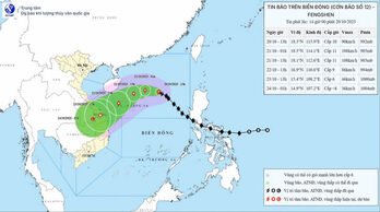 Bão số 12 tăng cấp, giật cấp 12, cách đặc khu Hoàng Sa khoảng 460km Bão số 12 tăng cấp, giật cấp 12, cách đặc khu Hoàng Sa khoảng 460km