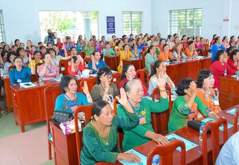 Bà Trần Ngọc Lê Như Ngân giữ chức Chủ tịch Hội Liên hiệp Phụ nữ xã Vĩnh Công