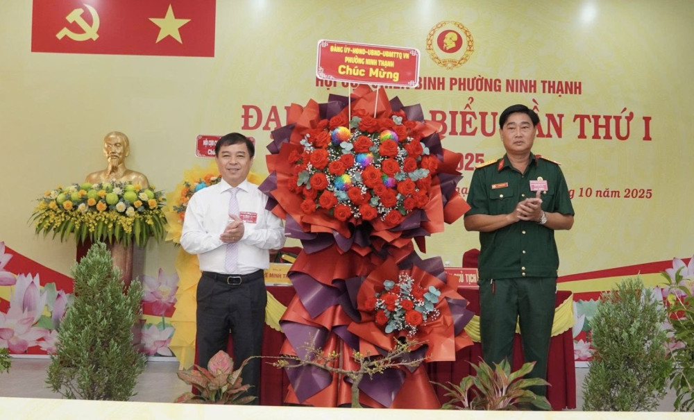Ông Lê Thanh Pháo giữ chức Chủ tịch Hội Cựu chiến binh phường Ninh Thạnh
