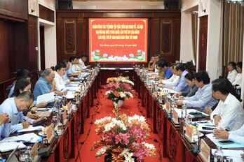 Tổ biên tập Tiểu ban Kinh tế - Xã hội, Đại hội XIV của Đảng làm việc với Tây Ninh