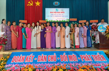 Bà Nguyễn Thị Thanh Vân giữ chức Chủ tịch Hội Liên hiệp Phụ nữ xã Mỹ An