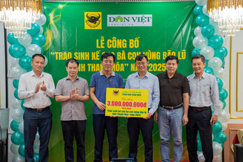 Trao sinh kế cho người dân vùng bão, lũ ở tỉnh Thanh Hóa