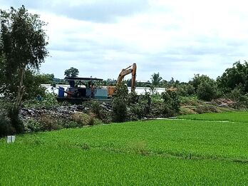 Xã Thạnh Hóa: Mực nước dâng cao đe dọa nhiều diện tích sản xuất