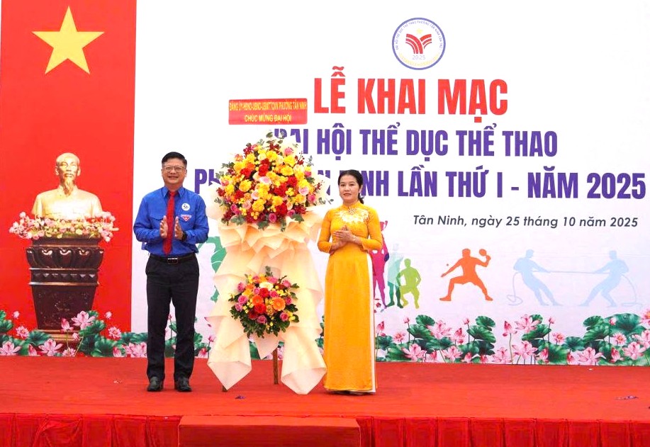 Phường Tân Ninh: Khai mạc Đại hội Thể dục thể thao lần thứ I năm 2025