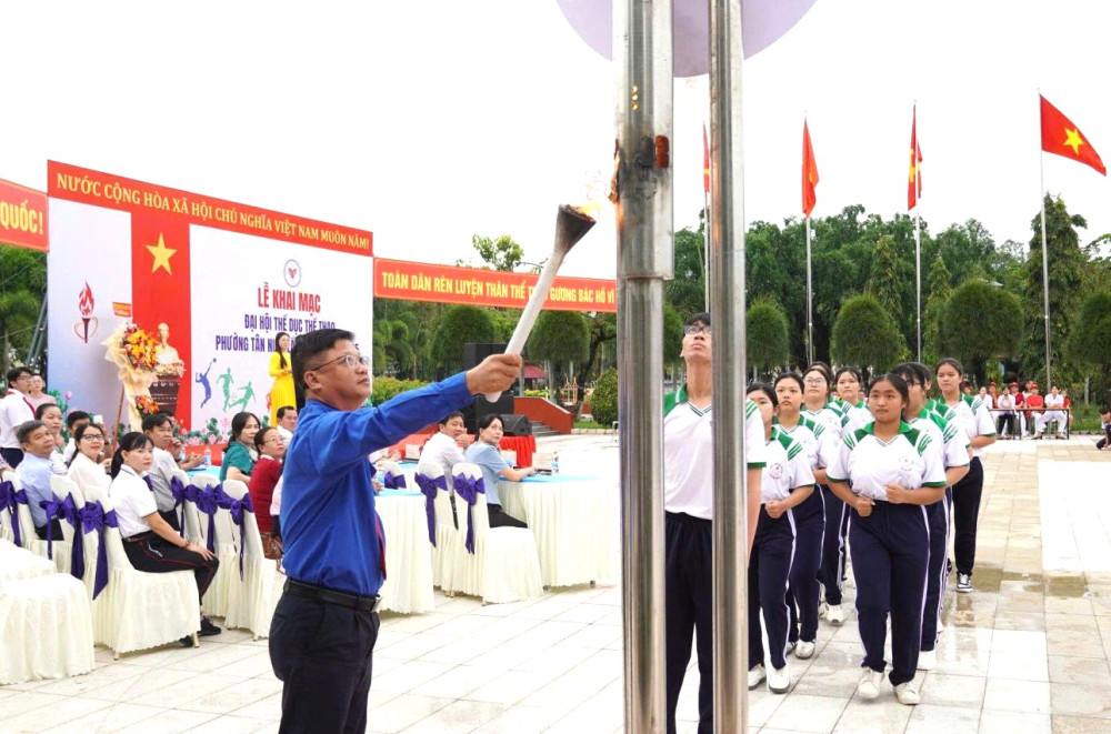 Phường Tân Ninh: Khai mạc Đại hội Thể dục thể thao lần thứ I năm 2025