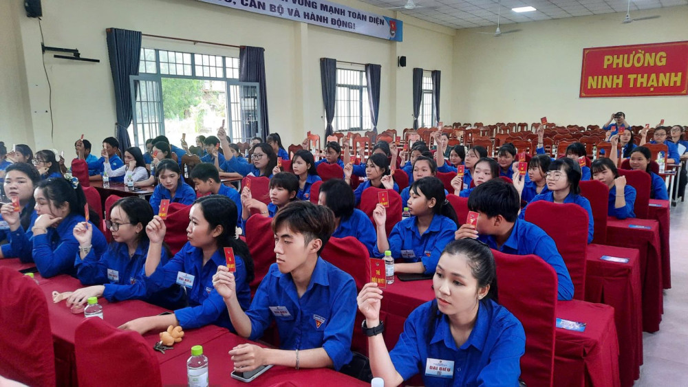 Chị Lê Hương Có giữ chức Bí thư Đoàn TNCS Hồ Chí Minh phường Ninh Thạnh