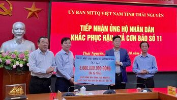 Nghĩa tình Tây Ninh hướng về Thái Nguyên sau bão, lũ