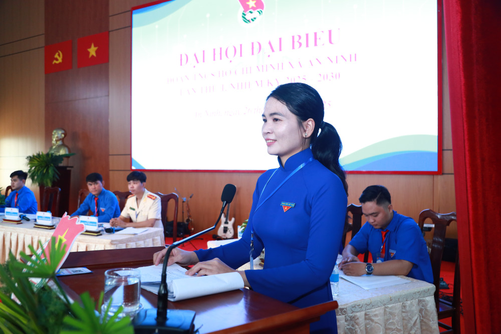 Chị Nguyễn Thanh Hoa giữ chức Bí thư Đoàn TNCS Hồ Chí Minh xã An Ninh