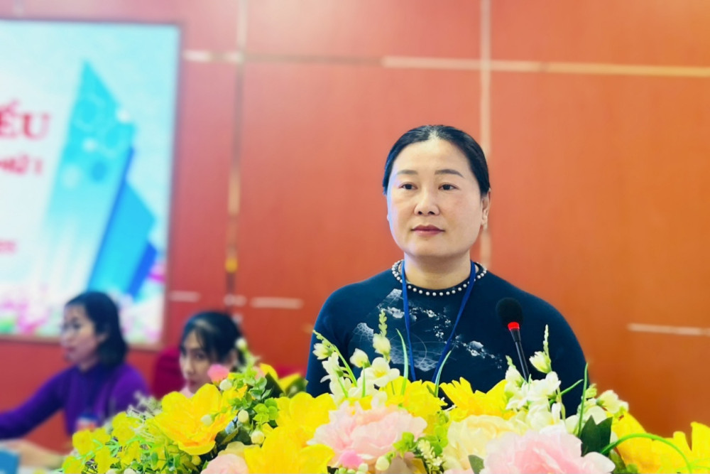 Bà Nguyễn Thị Ngọc Thảo giữ chức Chủ tịch Hội Liên hiệp Phụ nữ xã Đức Huệ