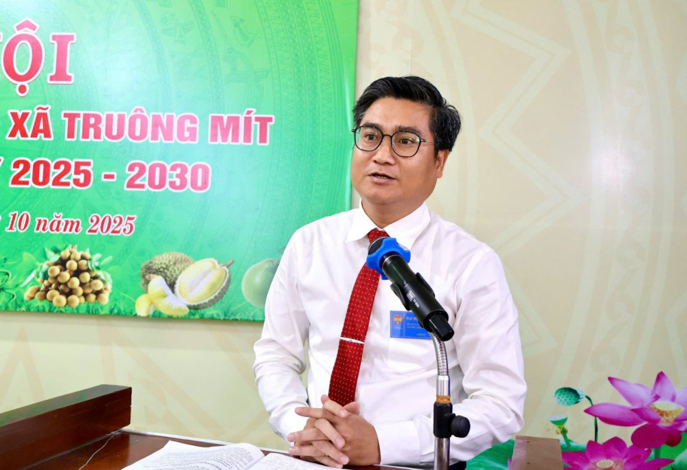 Ông Lê Văn Lộc giữ chức Chủ tịch Hội Nông dân xã Truông Mít