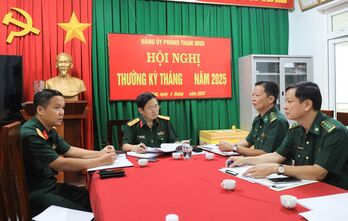 Đoàn kiểm tra của Bộ Quốc phòng làm việc với Ban Chỉ huy Bộ đội Biên phòng tỉnh Tây Ninh