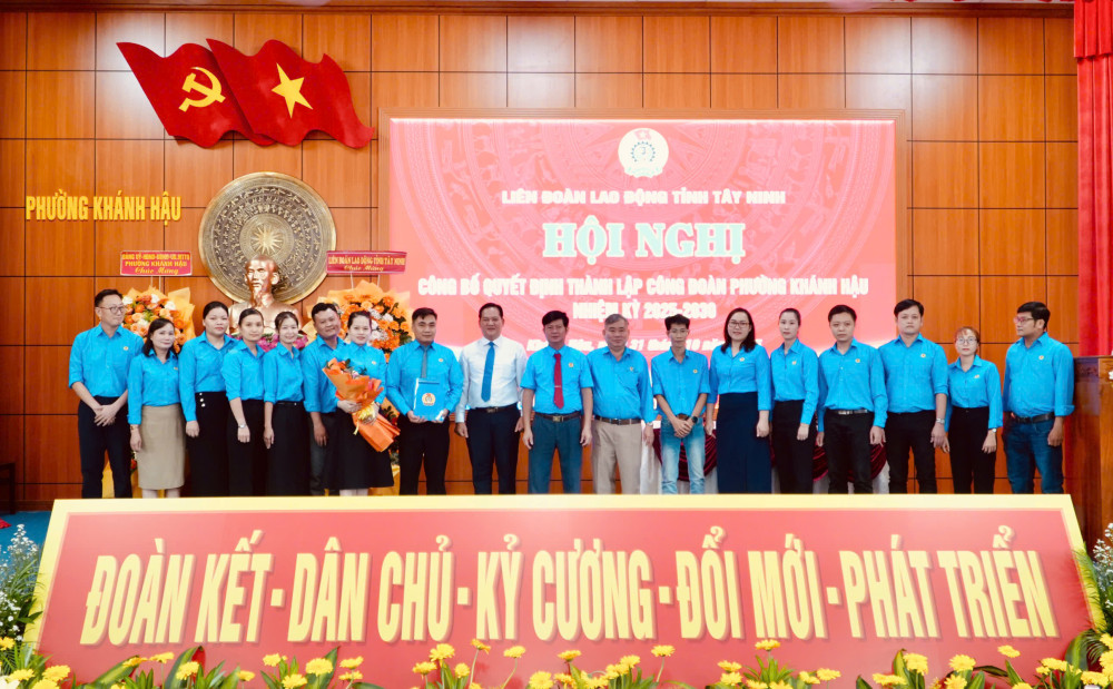 Thành lập Công đoàn phường Khánh Hậu