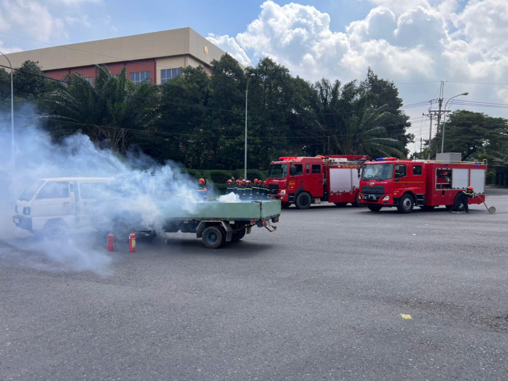 Thực tập phương án cứu nạn, cứu hộ tình huống sự cố, tai nạn giao thông đường bộ