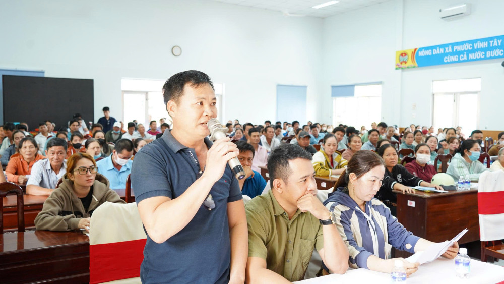 Lấy ý kiến người dân về phương án bồi thường, hỗ trợ dự án Khu đô thị mới Phước Vĩnh Tây