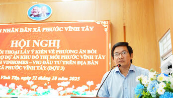 Lấy ý kiến người dân về phương án bồi thường, hỗ trợ dự án Khu đô thị mới Phước Vĩnh Tây