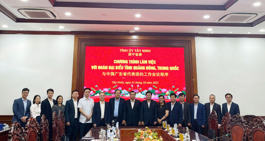 Tây Ninh: Tăng cường hợp tác với tỉnh Quảng Đông, Trung Quốc Tây Ninh: Tăng cường hợp tác với tỉnh Quảng Đông, Trung Quốc