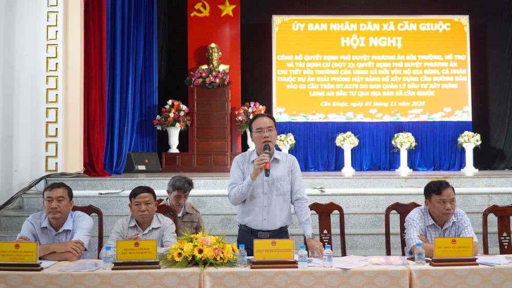 Công bố phương án bồi thường, hỗ trợ và tái định cư dự án đường dẫn vào 3 cầu trên Đường tỉnh 827E