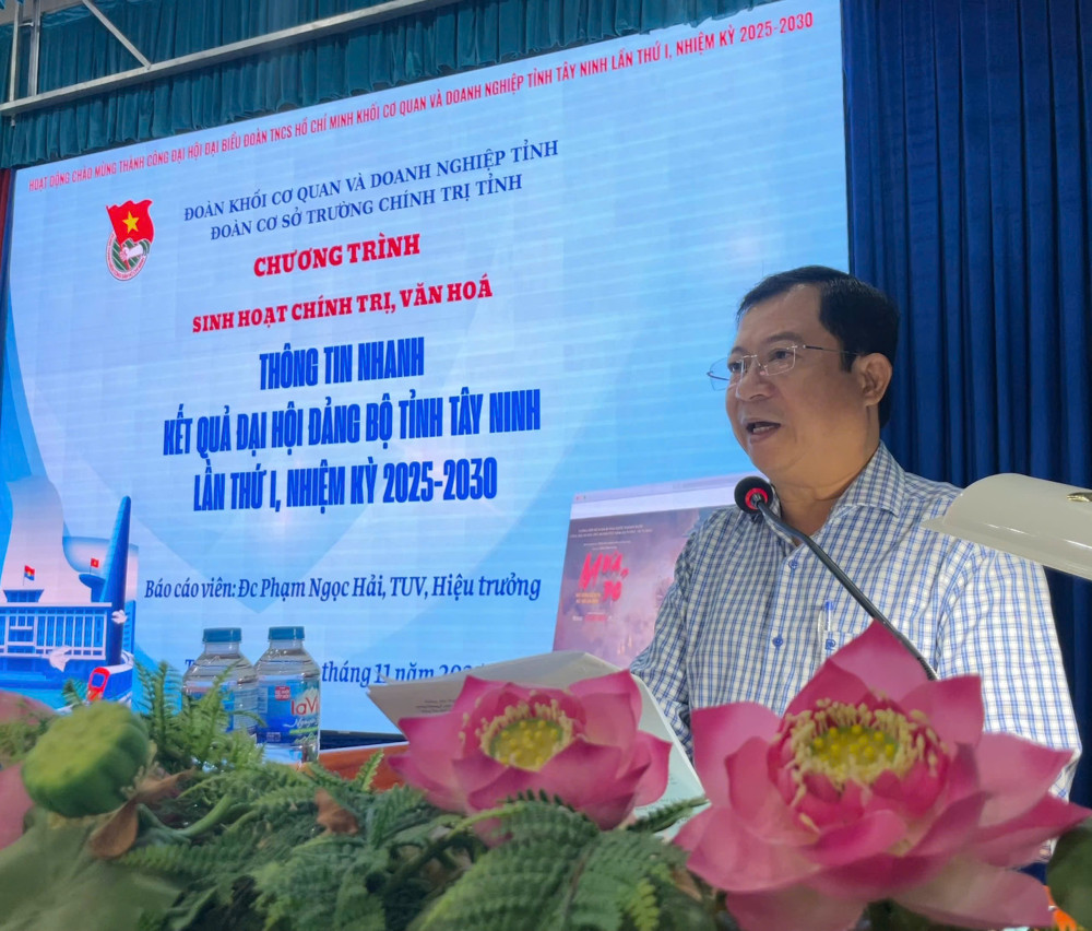 Sinh hoạt chính trị, văn hóa tại Trường Chính trị tỉnh Tây Ninh