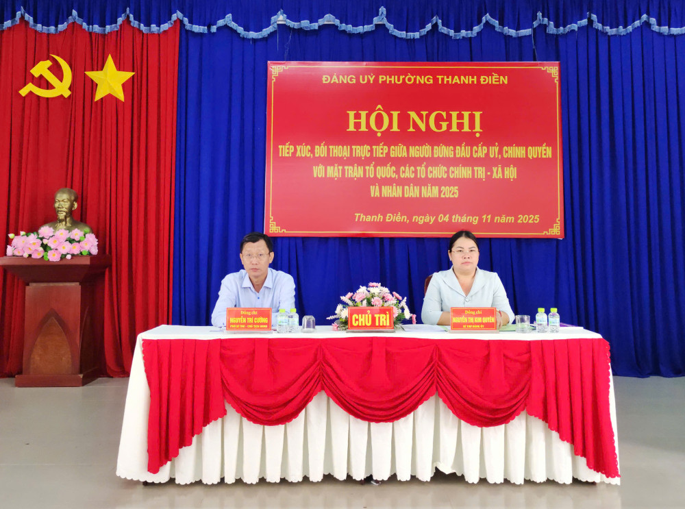 Đảng ủy Phường Thanh Điền: Tổ chức tiếp xúc, đối thoại với MTTQ, các đoàn thể và Nhân dân