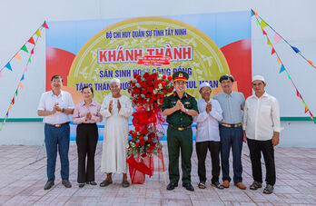 Khánh thành sân sinh hoạt cộng đồng tặng Thánh đường Hồi giáo Nurul Iman