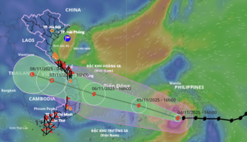 Đường đi và tác động bão Kalmaegi tương tự bão Damrey năm 2017