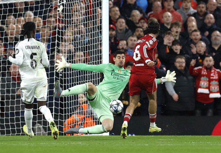 Courtois cản phá 8 lần Real Madrid vẫn thua Liverpool