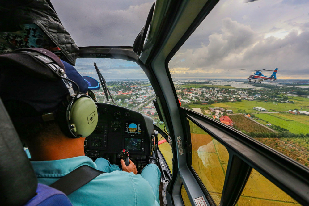 Trực thăng huấn luyện chuẩn bị diễn tập Quân y Việt Nam – Campuchia năm 2025