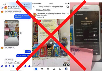 Chiêu lừa mua vé số nước ngoài trên mạng xã hội