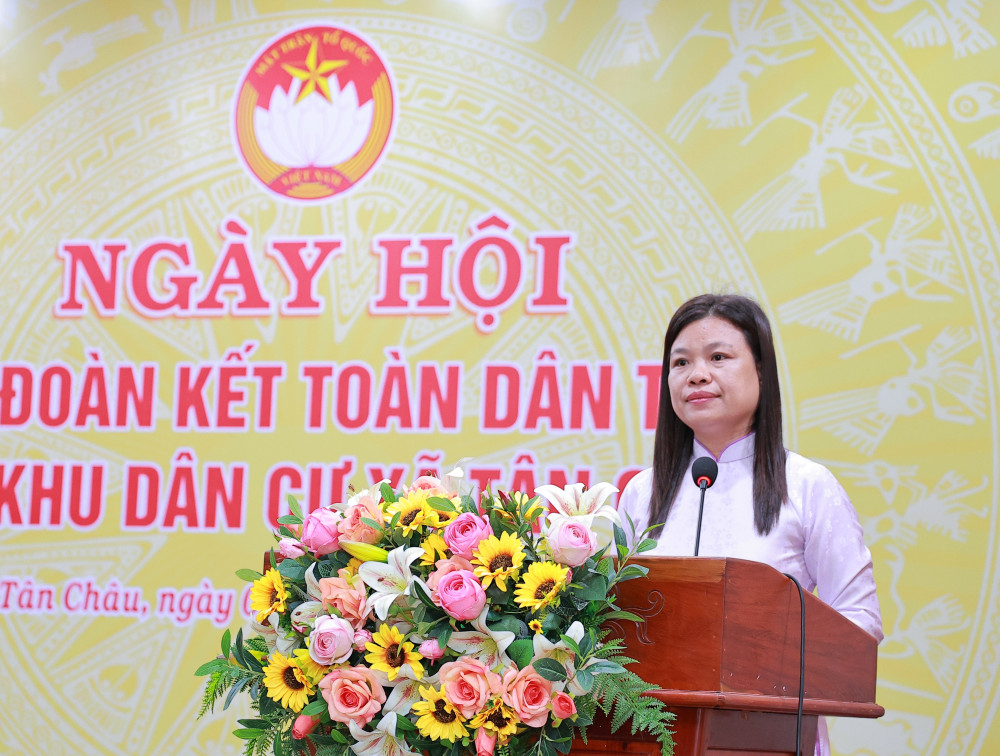 Liên khu dân cư xã Tân Châu tổ chức Ngày hội Đại đoàn kết toàn dân tộc