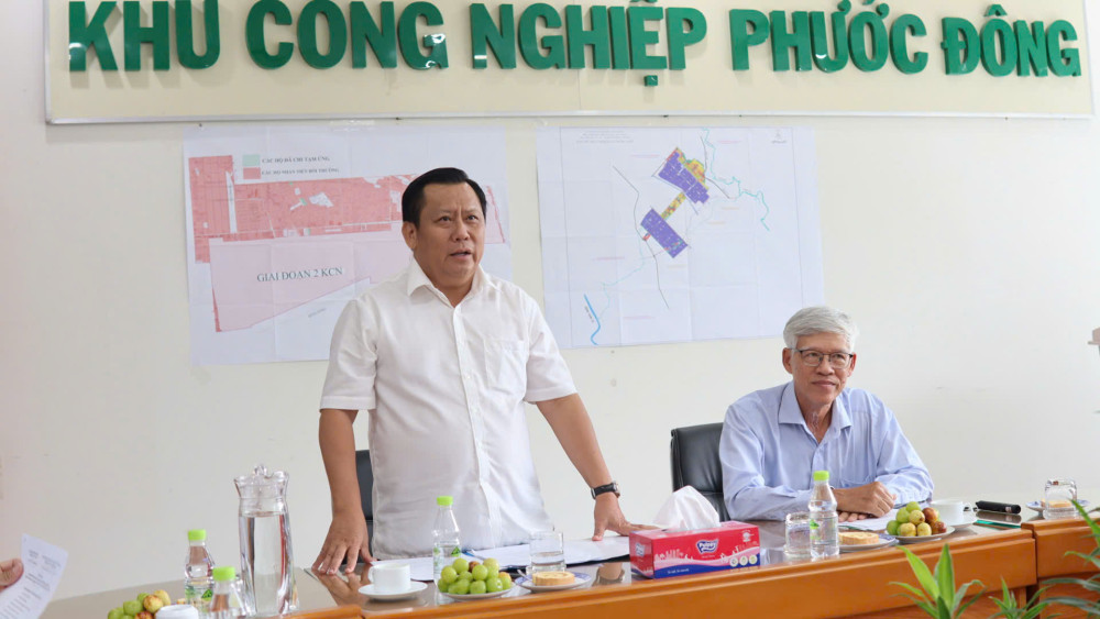 Lãnh đạo UBND tỉnh khảo sát Dự án Khu liên hợp Công nghiệp – Đô thị – Dịch vụ Phước Đông