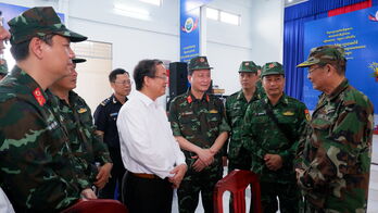 Kiểm tra công tác chuẩn bị giao lưu hữu nghị quốc phòng biên giới Việt Nam - Campuchia lần thứ 2