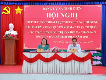 Xã Ninh Điền: Đối thoại với MTTQ, các đoàn thể và Nhân dân