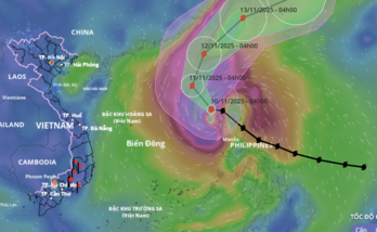 Bão Phượng Hoàng vào Biển Đông, trở thành cơn bão số 14