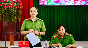 Đoàn kiểm tra của Bộ Công an làm việc tại Công an xã Mỹ Yên