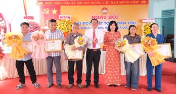 Sôi nổi Ngày hội Đại đoàn kết toàn dân tộc tại xã Đức Lập