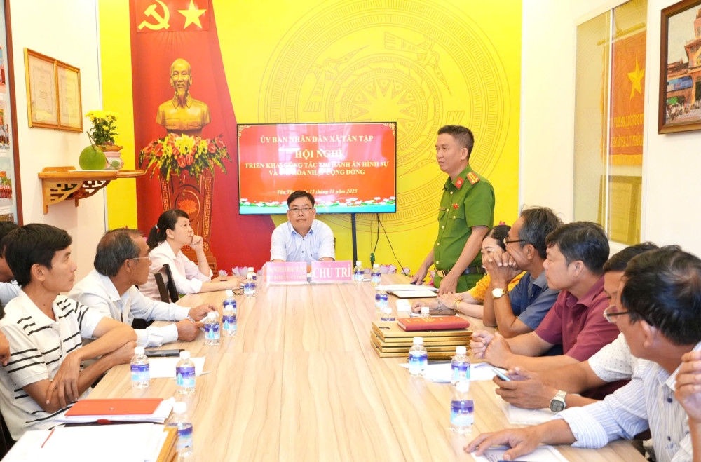 Tân Tập triển khai công tác thi hành án hình sự và tái hòa nhập cộng đồng