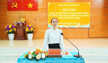 Phước Lý: Đẩy mạnh lấy ý kiến đảng viên qua ứng dụng VNeID đối với dự thảo các Văn kiện Đại hội XIV của Đảng