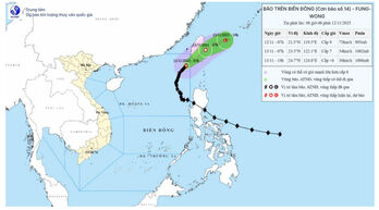 Bão số 14 tiếp tục giảm cấp và suy yếu dần thành áp thấp nhiệt đới