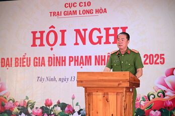 Trại giam Long Hòa tổ chức Hội nghị đại biểu gia đình phạm nhân năm 2025