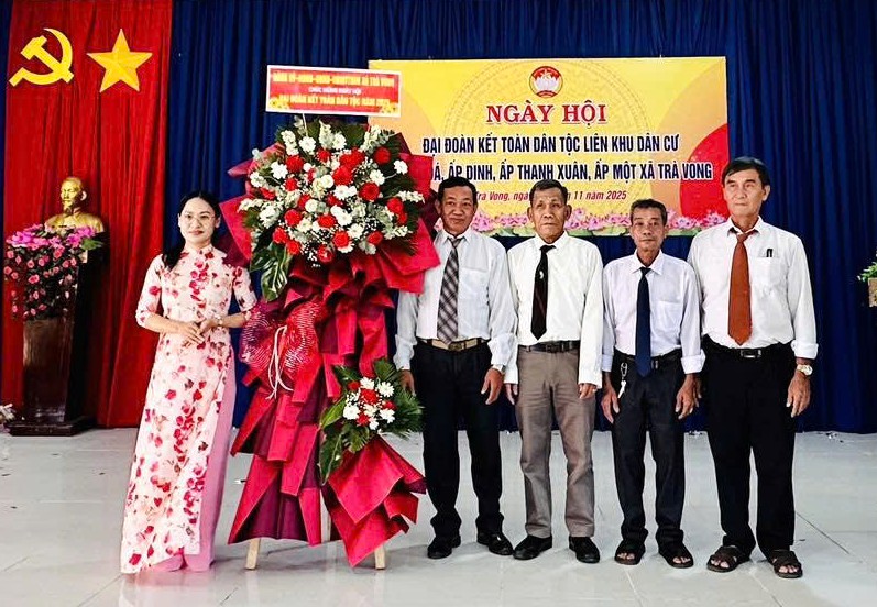 Xã Trà Vong tổ chức Ngày hội Đại đoàn kết toàn dân tộc năm 2025